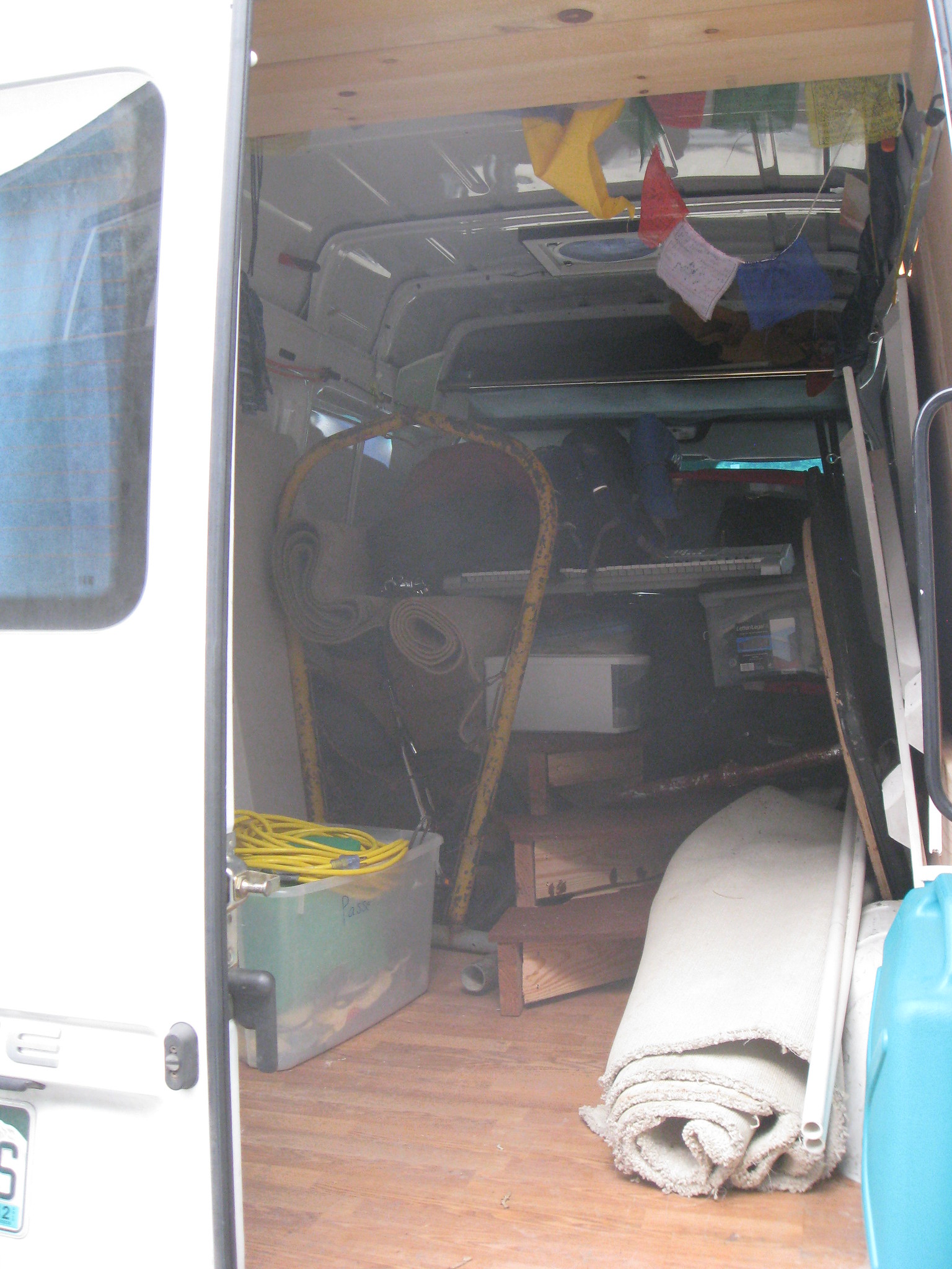 Loading circus gear into Betsy the Gypsy Wagon