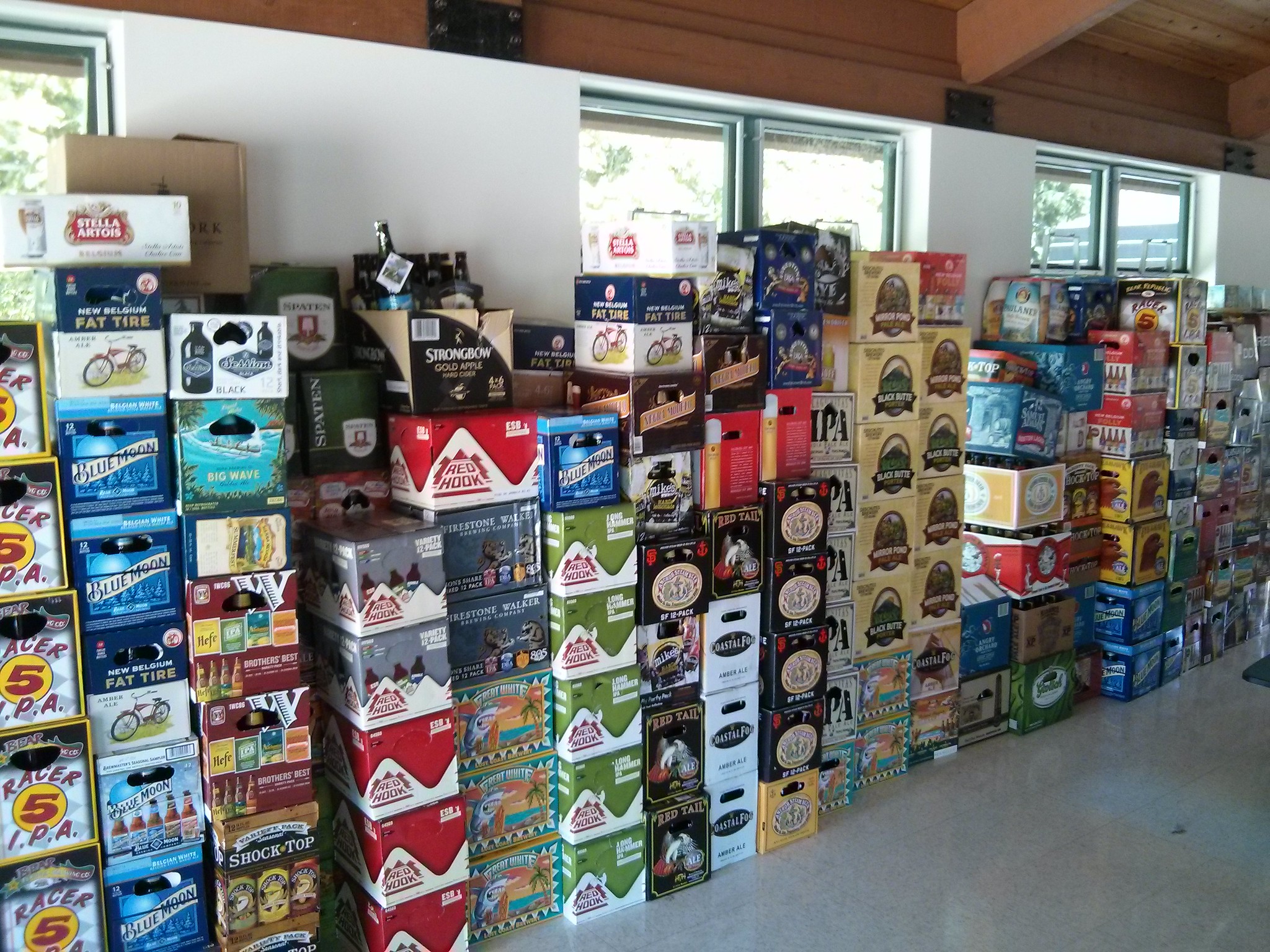 Think this is enough beer for 3 days? Jeez.