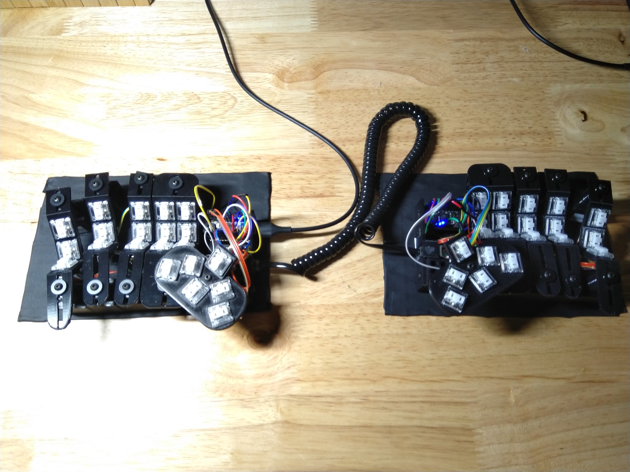 The prototype with magnets and steel base plate